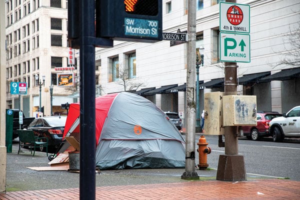 PortlandHomelessTent