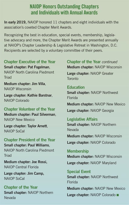 NAIOP outstanding chapters and individuals awards