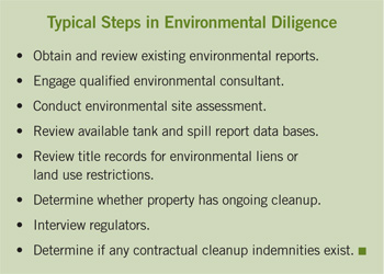 environmental diligence steps