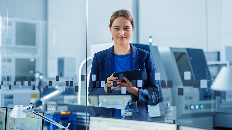 Woman in an office